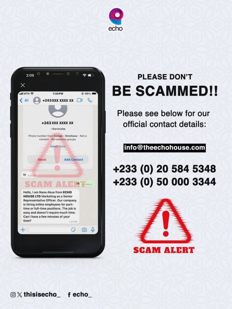 EchoHouse Issues Disclaimer And A Warning On Cyberfraud